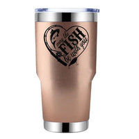 Thumbnail for May The Fish Be With You 30oz Stainless Steel Tumbler