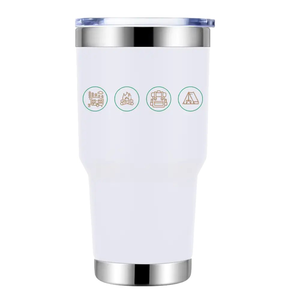 Camp Life 30oz Tumbler White