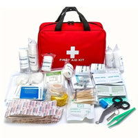 Thumbnail for 173pcs Large First Aid Kit: Portable Bag For Outdoor Hunting, Hiking, Camping And More - Including Emergency Supplies!