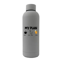 Thumbnail for My Fishing Plan 17oz Stainless Rubberized Water Bottle