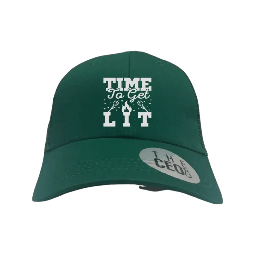 Time to Get Lit Embroidered Trucker Hat