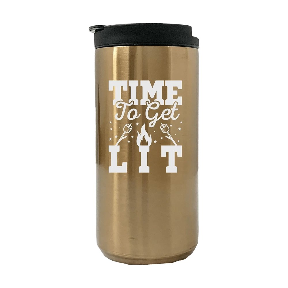 Time To Get Lit 14oz Coffee Tumbler