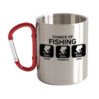 Thumbnail for Chance of Fishing Carabiner Mug 12oz