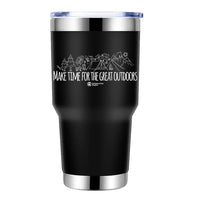 Thumbnail for Make Time For Great 30oz Double Wall Stainless Steel Water Tumbler Black