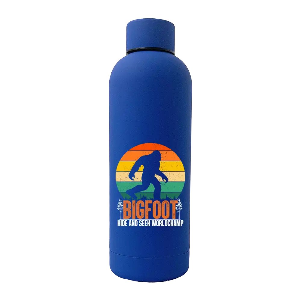 Bigfoot Hide And Seek 17oz Stainless Rubberized Water Bottle