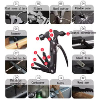 Thumbnail for High-Quality Multi-Tool Hammer Hatchet with Knife, Saw, and Mini Claw – Ultimate Car Safety Hand Tool