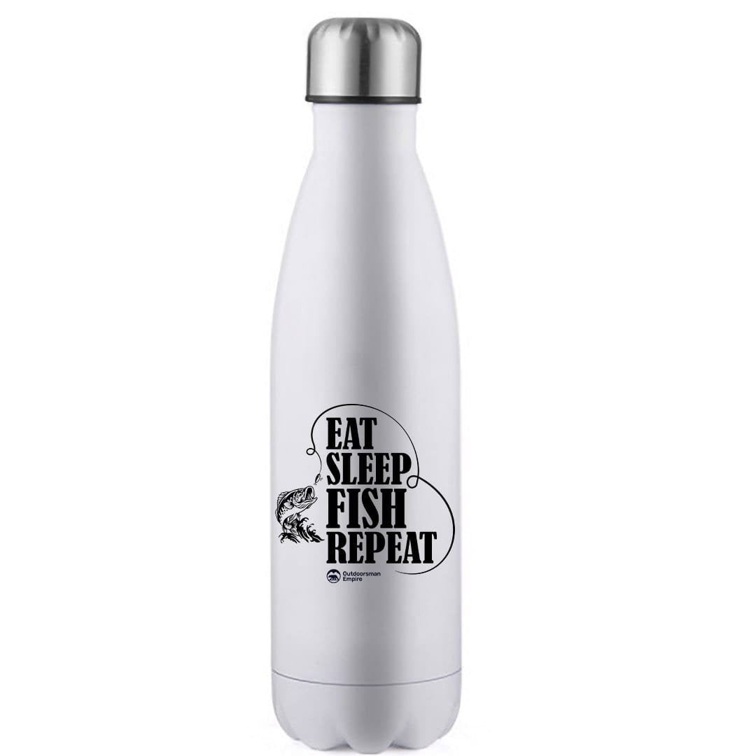 Eat Sleep Fish Repeat Stainless Steel Water Bottle