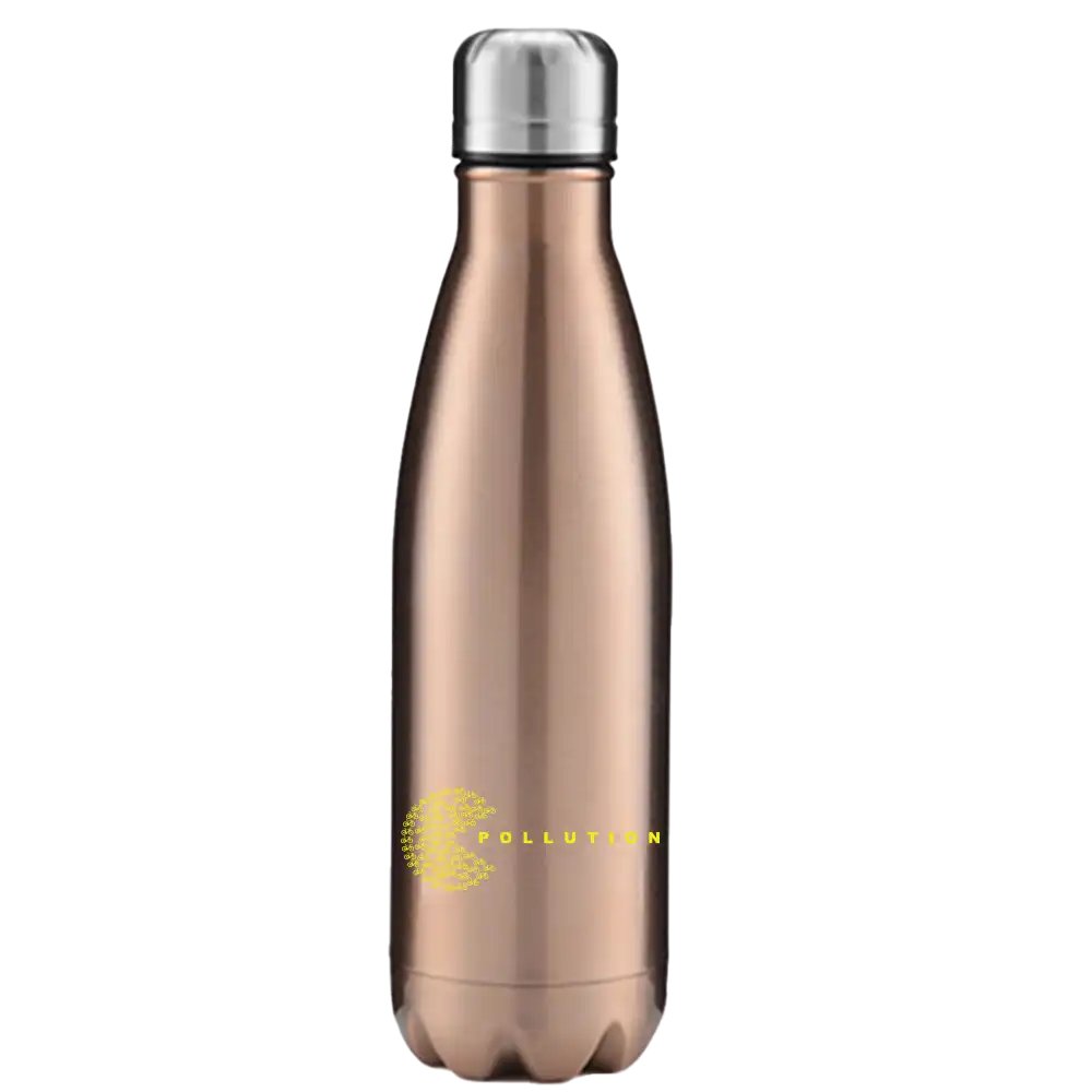 Pollution Eater 17oz Stainless Water Bottle Rose Gold