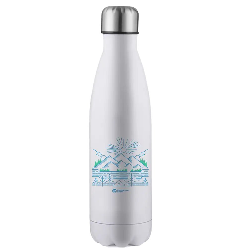 Camping Lines Stainless Steel Water Bottle