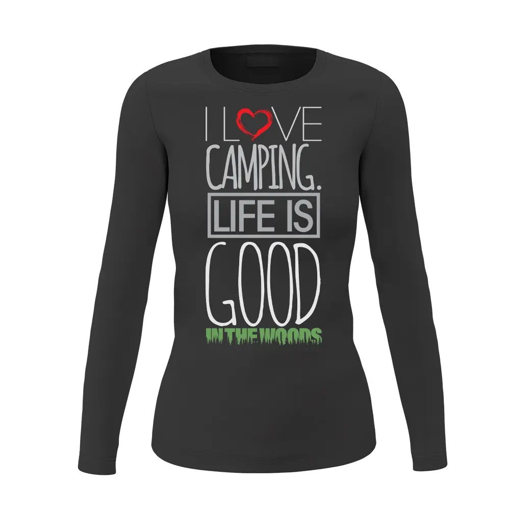 I Love Camping In The Woods Women Long Sleeve Shirt