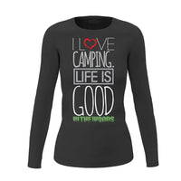 Thumbnail for I Love Camping In The Woods Women Long Sleeve Shirt