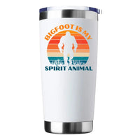 Thumbnail for Bigfoot Is My Spirit Animal Insulated Vacuum Sealed Tumbler White