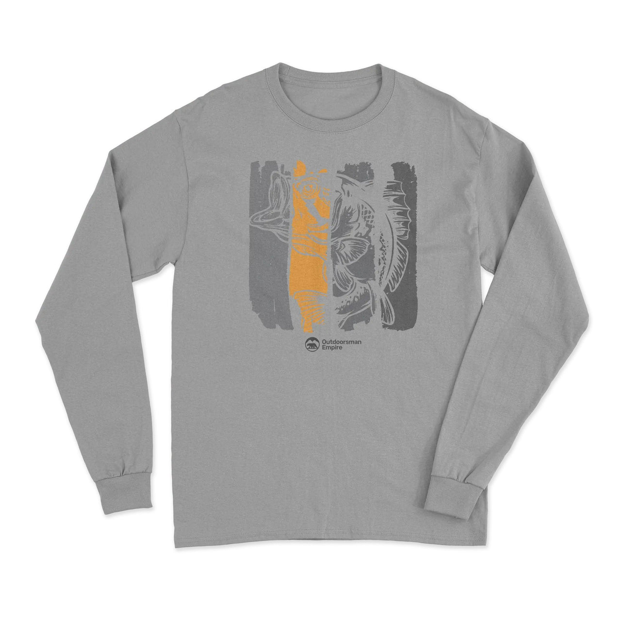 Fishing Grunge Bars' Long Sleeve T-Shirt