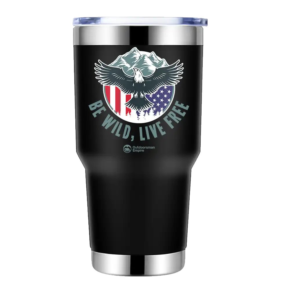 Be Wild Be Free 30oz Tumbler Black