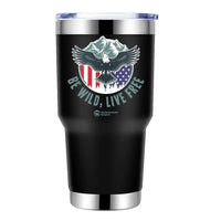 Thumbnail for Be Wild Be Free 30oz Tumbler Black