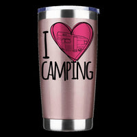 Thumbnail for I Love Camping 20oz Insulated Vacuum Sealed Tumbler