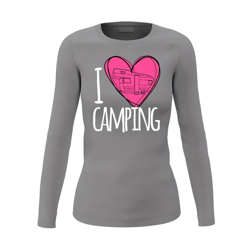 I Love Camping Women Long Sleeve Shirt