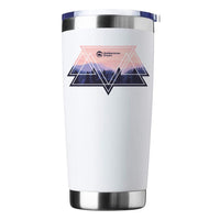 Thumbnail for Camping Triangles 20oz Insulated Vacuum Sealed Tumbler White