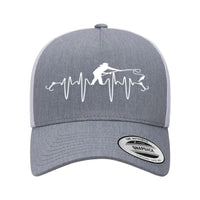Thumbnail for Fishing Heart Beat Retro Embroidered Snapback Trucker Hat