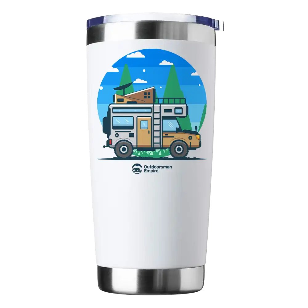 Funny Camping 20oz Insulated Vacuum Sealed Tumbler