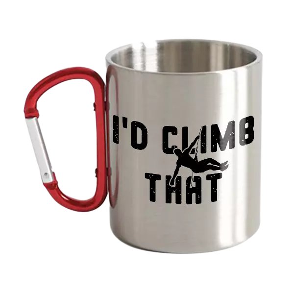 Climbing I'd Climb That Carabiner Mug 12oz