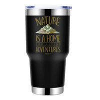 Thumbnail for Nature Is A Home 30oz Insulated Vacuum Sealed Tumbler Black
