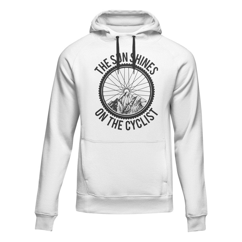 The Sun Shine On The Cyclist Adult Fleece Hooded Sweatshirt