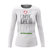 Thumbnail for I Love Camping In The Woods Women Long Sleeve Shirt