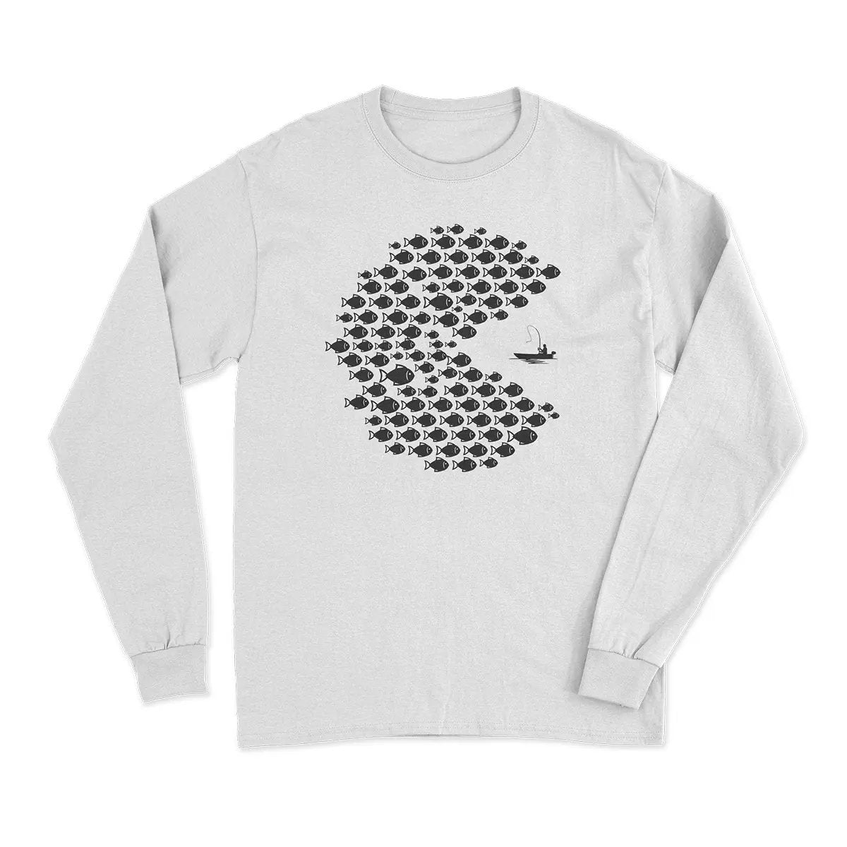 Fishing Pacman Style' Long Sleeve T-Shirt