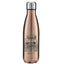 Camping Live Love Camp Stainless Steel Water Bottle Rose Gold