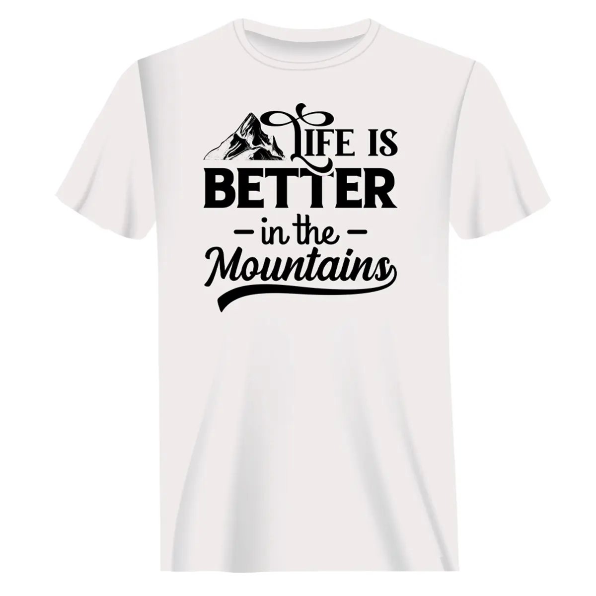 Hiking Life Is Better In The Mountains T-Shirt for Men