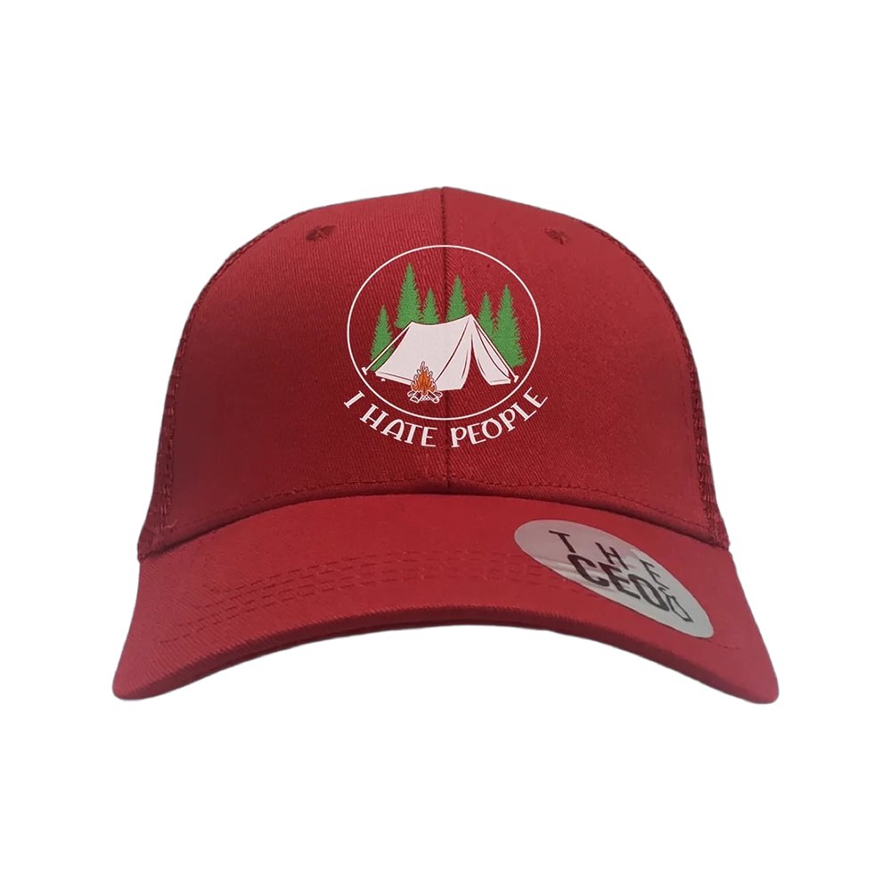 I Hate People Embroidered Trucker Hat