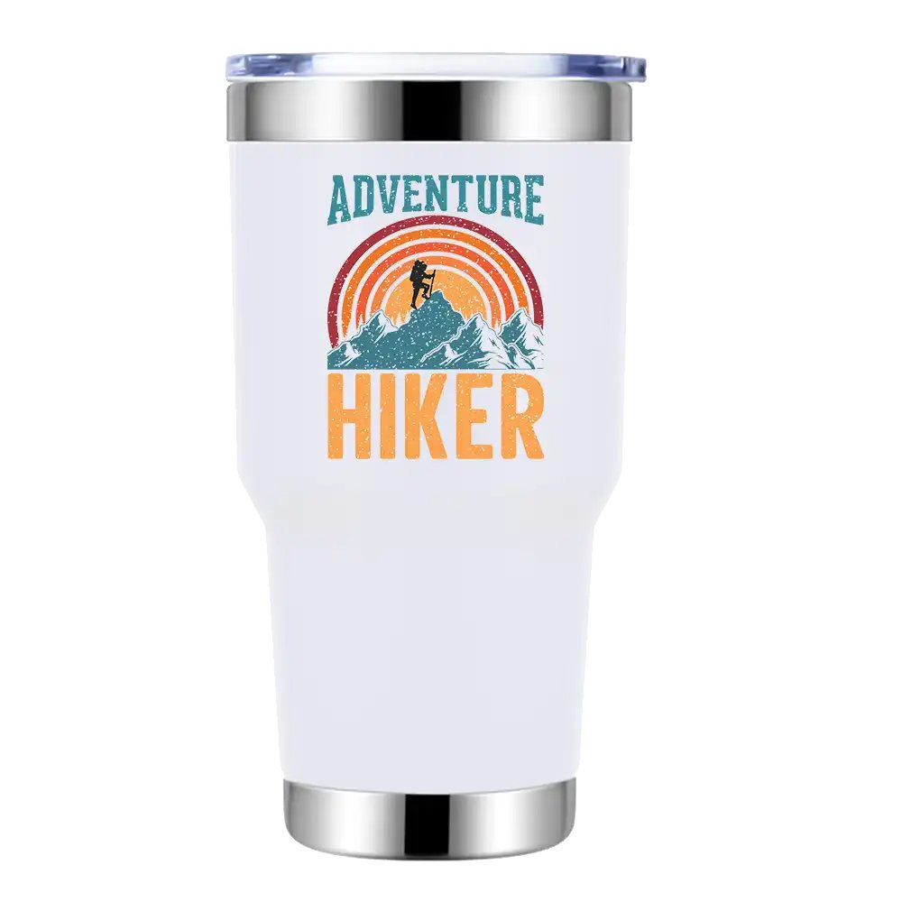 Adventure Hiker 30oz Tumbler White