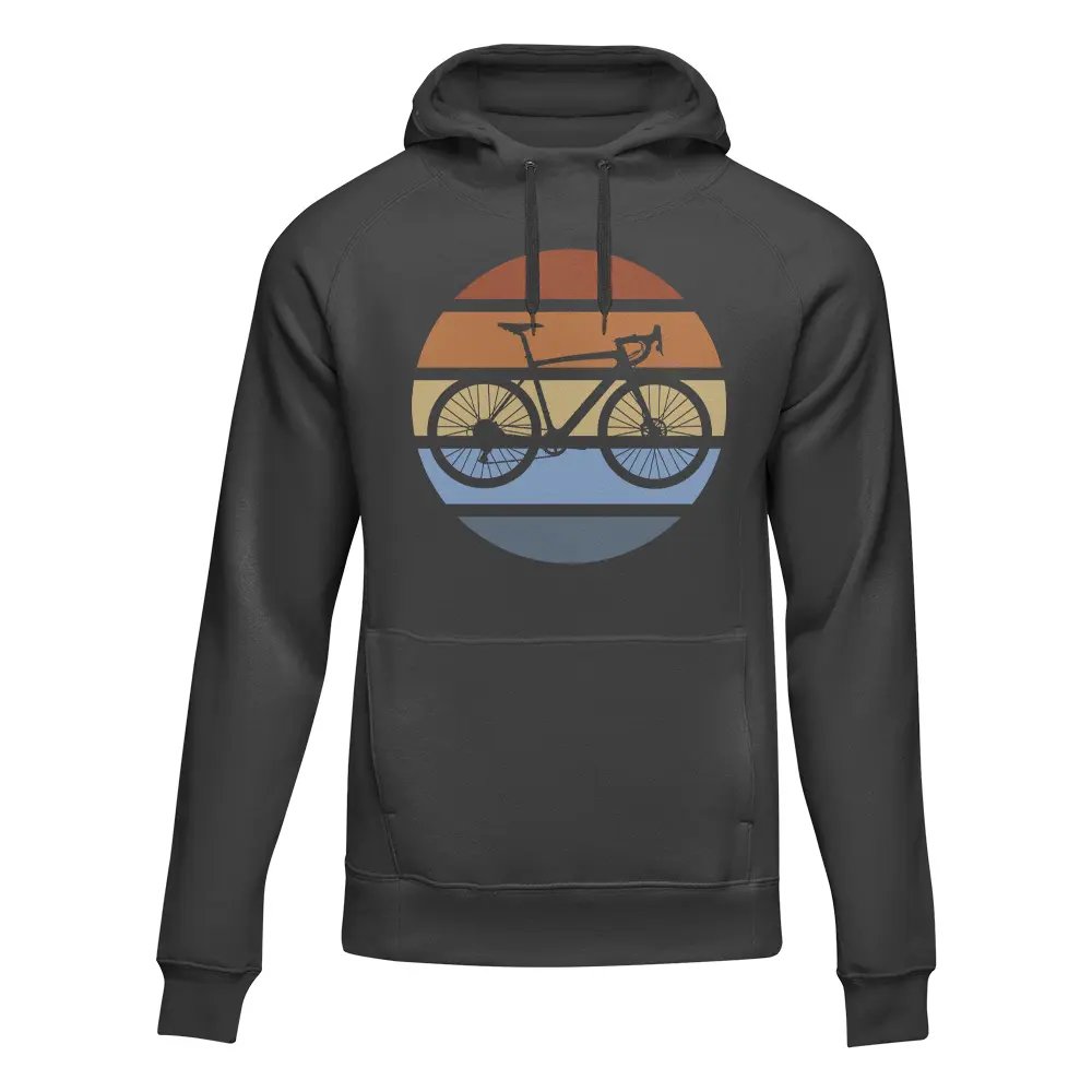 Modern Vintage Bicycle Adult Fleece Hooded Sweatshirt