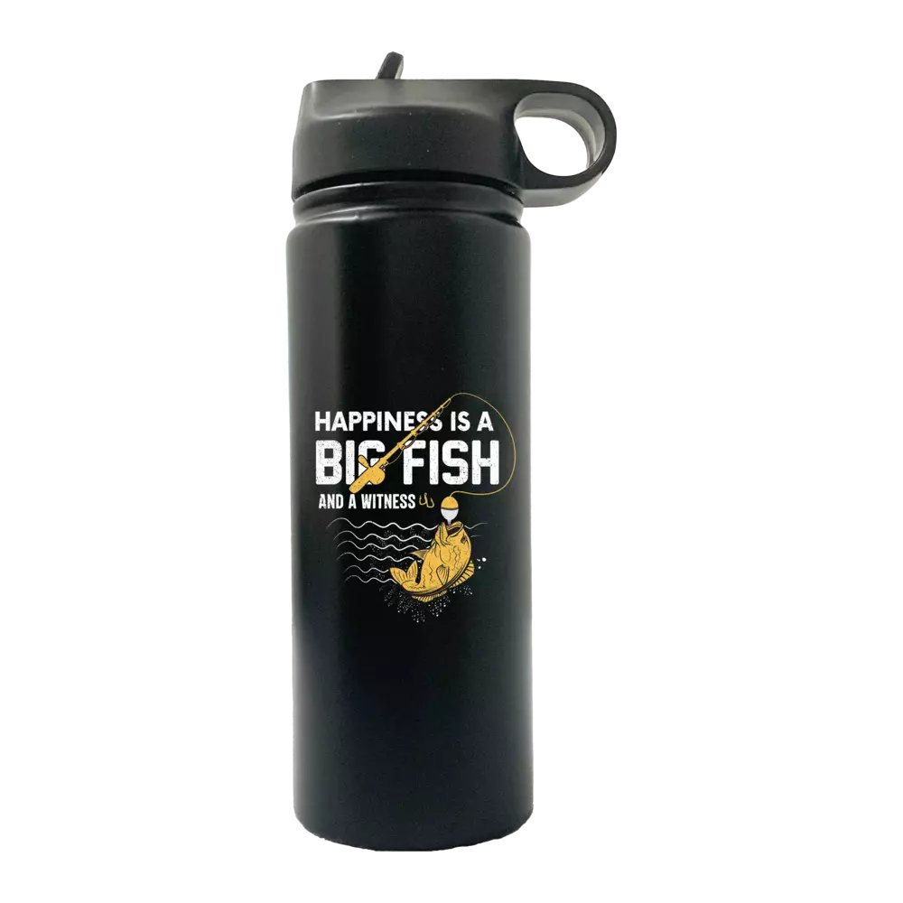 Happiness Is A Big Fish 20oz Sport Bottle