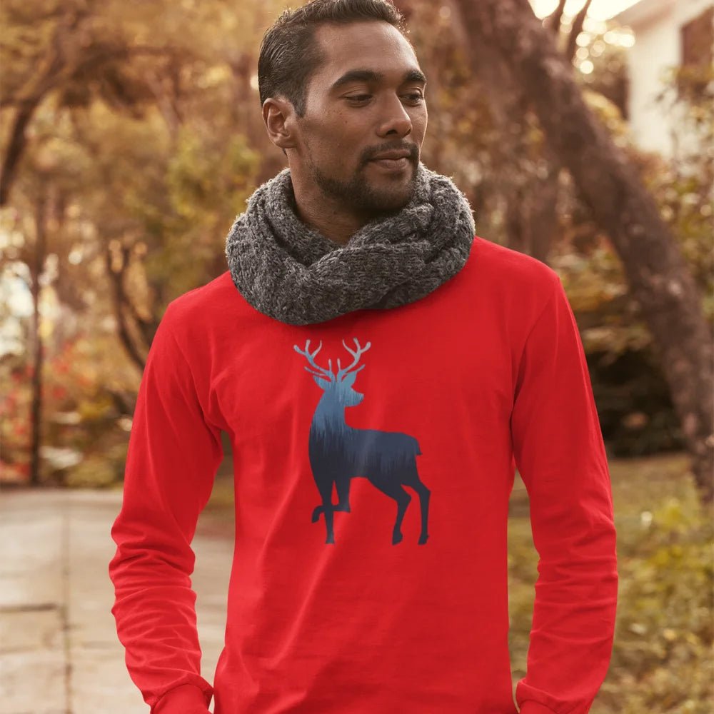 Deer Color 2 Men Long Sleeve