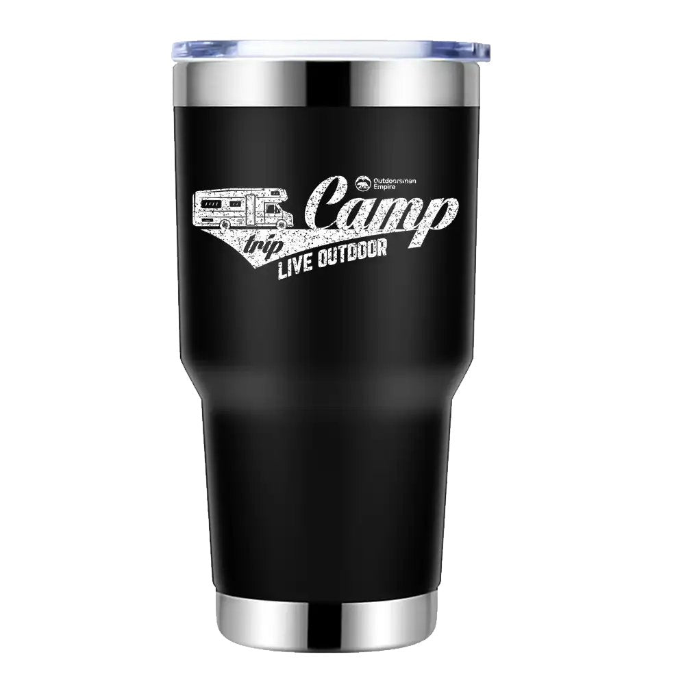 Camp Trip Live Outdoor 30oz Tumbler Black