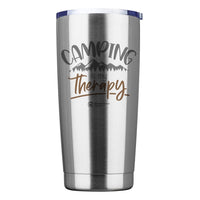 Thumbnail for Camping Is My Therapy 20oz Insulated Vacuum Sealed Tumbler