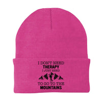 Thumbnail for Hiking I Don't Need Therapy Embroidered Beanie