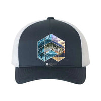 Thumbnail for Fishing Geometry Retro Embroidered Snapback Trucker Hat
