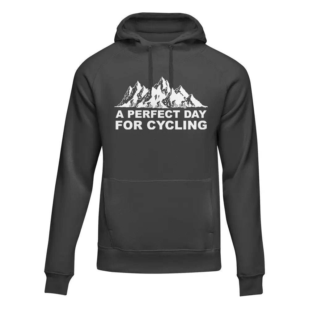 Perfect Day For Cycling Adult Fleece Hooded Sweatshirt