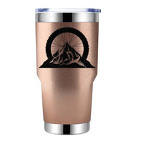 Thumbnail for Mountain Tires 30oz Double Wall Stainless Steel Water Tumbler Rosegold