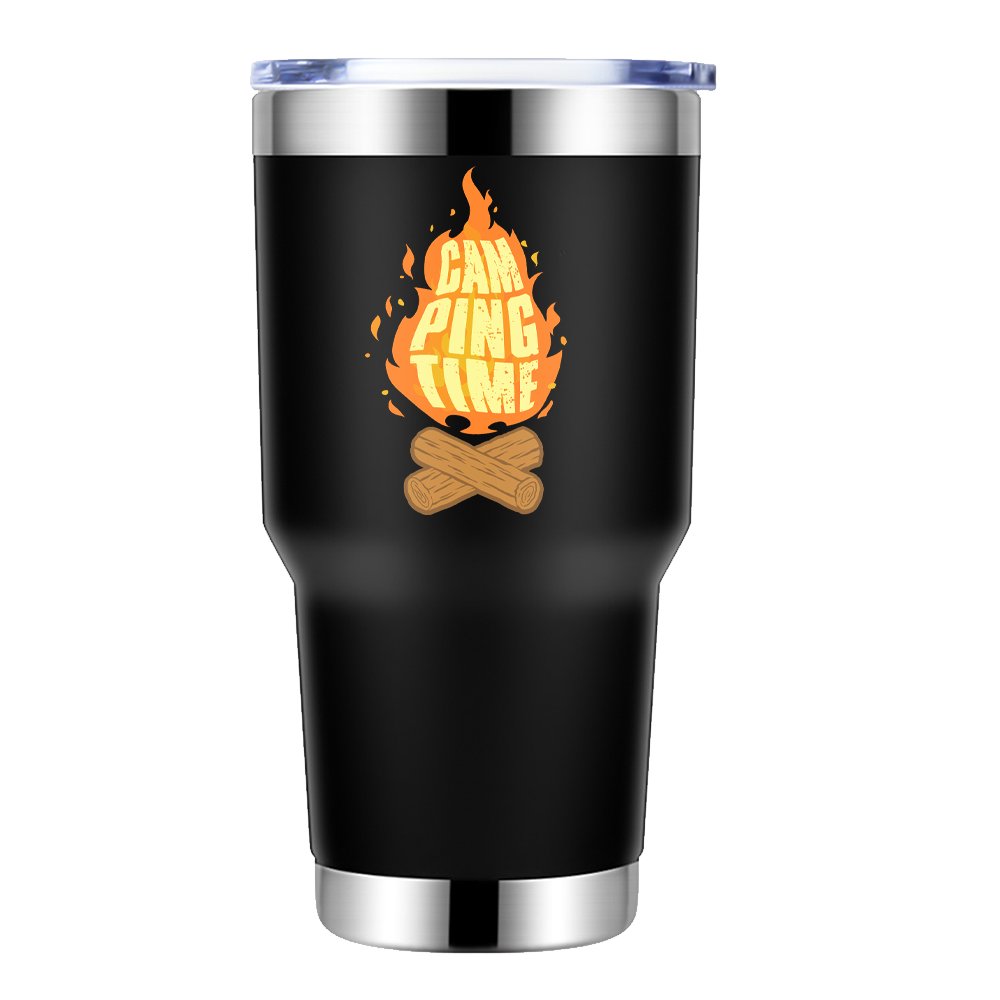 Camping Time 30oz Insulated Vacuum Sealed Tumbler