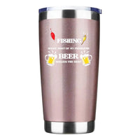 Thumbnail for Fishing Solves Most Of My Problem 20oz Tumbler Rosegold