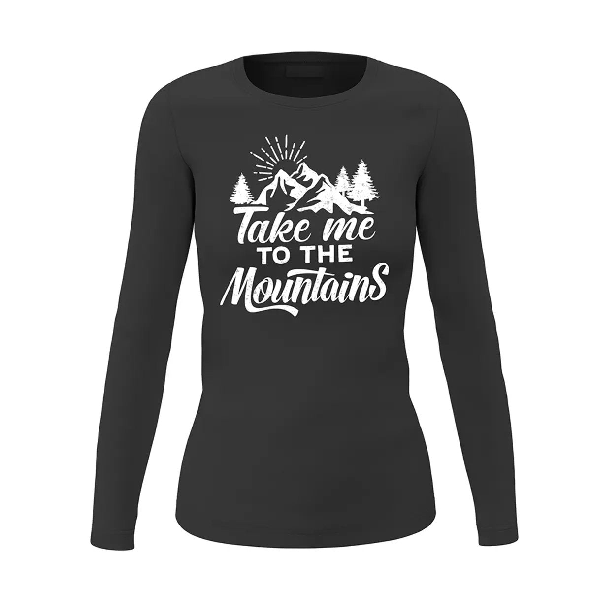 Hiking Take Me To The Mountains Women Long Sleeve Shirt