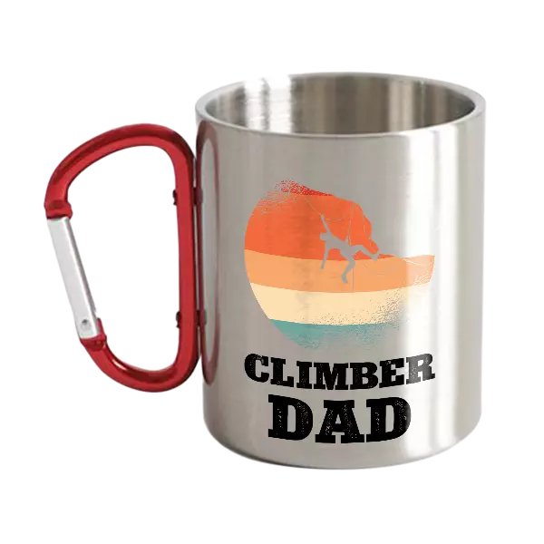 Climber Dad Carabiner Mug 12oz