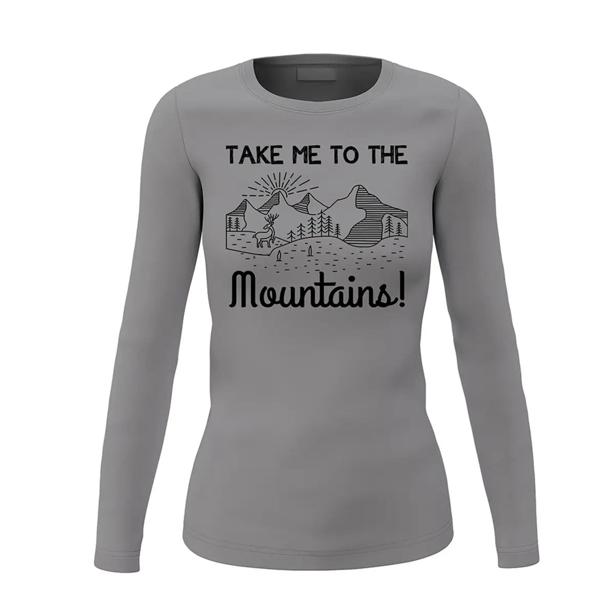 Hiking Take Me To The Mountains Women Long Sleeve Shirt