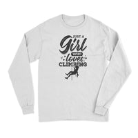 Thumbnail for Climbing Just A Girl Who Loves Climbing Men Long Sleeve Shirt