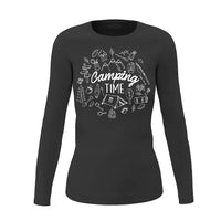 Thumbnail for Camping Elements Women Long Sleeve Shirt