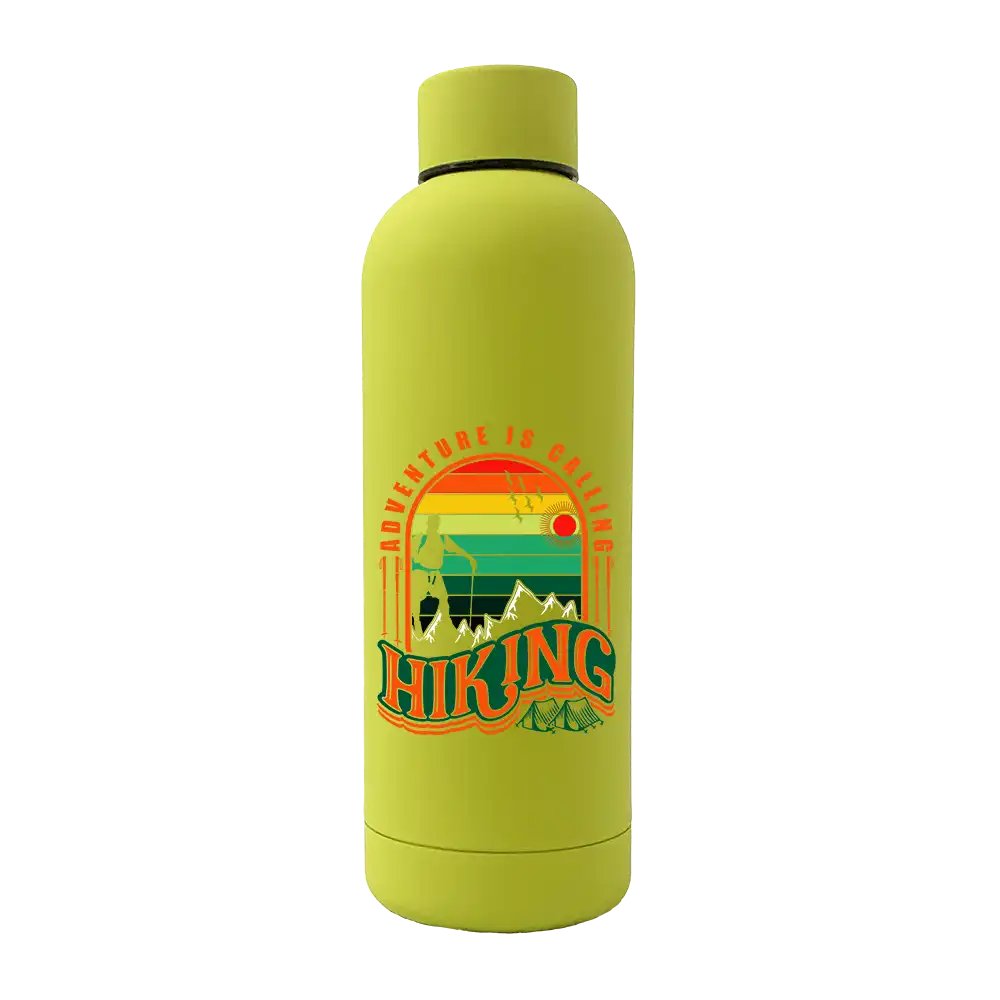 Adventure Is Calling 17oz Stainless Rubberized Water Bottle